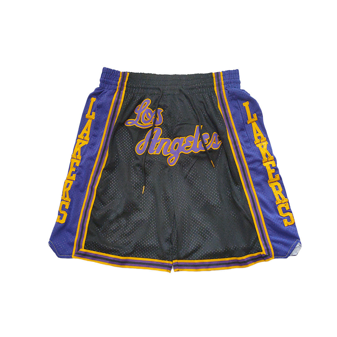 Lakers Vintage Shorts - Black/Script