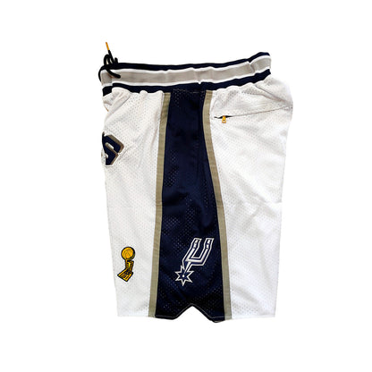 Spurs Vintage Shorts - White