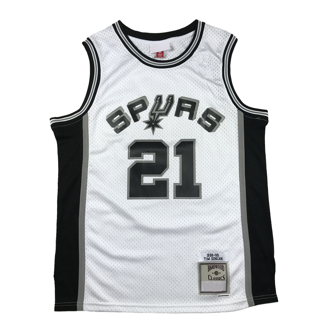 Spurs Vintage Jersey - Duncan/White