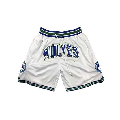 Timberwolves Vintage Shorts - White